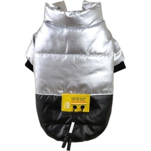 Winter Dog Jacket Clothes For Pet Waterproof Padded Bright Coats Dogs Puppy Thickened Stand-up Collar Down Autumn Pets Clothes