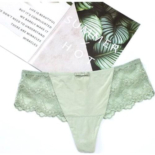 1pc Ladies Lace Underwear Lingerie Cotton Sexy Transparent Panties For Women Briefs See Through Underpants Female Pantys