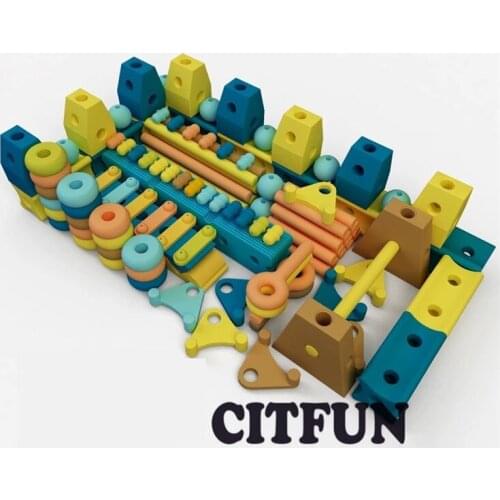 112pcs DIY ECO kids favorite EVA soft foam block game set big block