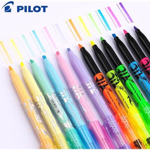 6 / 12pcs PILOT SW-FL Frixion color erasable highlighter set highlighting marker student friction inclined head temperature cont