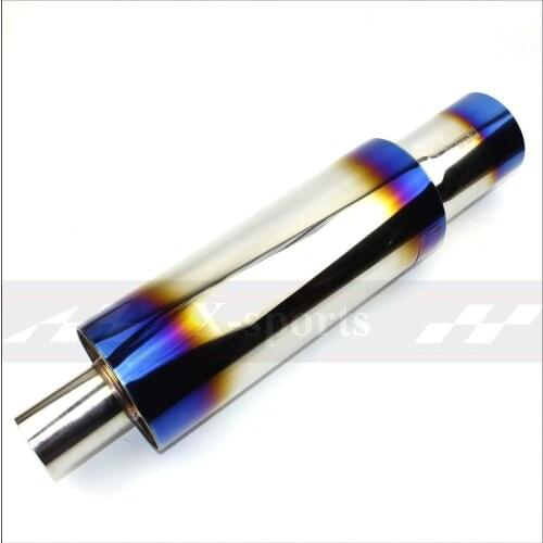 Car styling accessories exhaust systems Muffler tail High Quality Universal Stainless steel 304 Interface 63mm Export 101mm