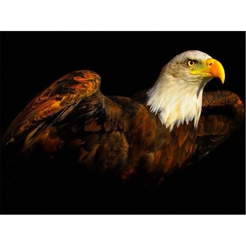 Diamond Painting Animal Eagle Embroidery Diamond Mosaic Landscape Handmade Gift Winter Wall Art Full Square