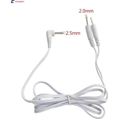 Freeshipping 100pcs DC2.5mm electrode connecting tens wires for tens /slimming machine/massager,digital therapy machine#Hotsale