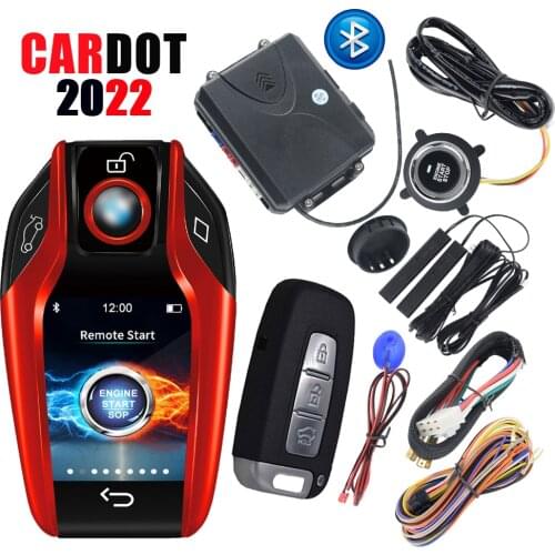 Cardot Russian Version Two Way Car Alarm System Car Alarm with Engine Start LCD Remote Control Key Auto Anti-Theft