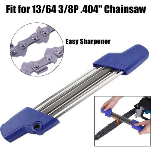 2 IN 1 13/64 5.2mm Quick Chainsaw Chain Saw Sharpening File Sharpener Chain Kit Accessory For Stihl 3/8P .404 Inch Chiansaw