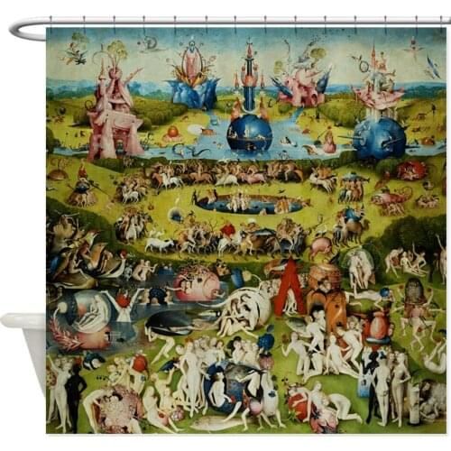 Garden of Earthly Delights By Decorative Fabric Shower Curtain