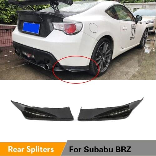 For Subabu BRZ 2017 2018 Base TS Sport-tech Limited Premium 2 Door Coupe Front Bumper Lip Splitters Carbon Fiber