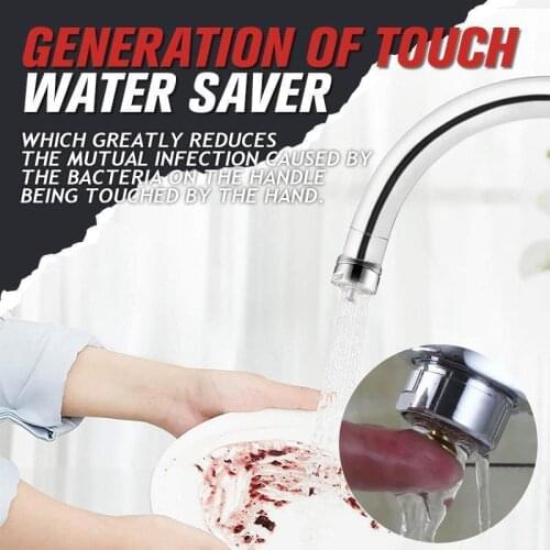 Point-touch Water Saving Tap Aerator Valve One Touch Control Faucet Aerator Bubbler Purifier Copper Faucet Accessories