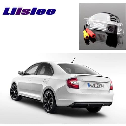 LiisLee Car Reversing image Camera For Skoda Rapid Sedan 2012~2019 Night Vision HD WaterProof Dedicated Rear View back CAM