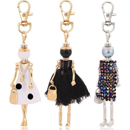 Statement fashion women key chain new design keychain holder pendant charms jewelry key ring bag keyrings lady accessory