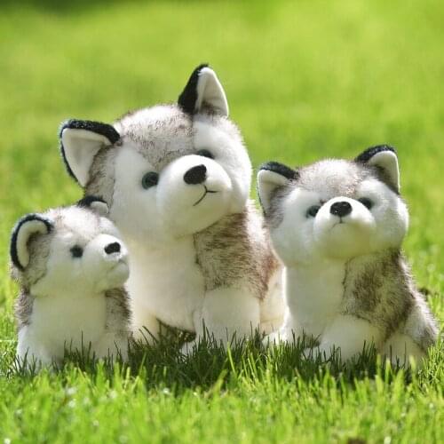 Cartoon Husky Dog Plush Toy Wolf Soft Stuffed Animals Toy Dolls Plush Kawaii Fluffy Birthday Gift Children Toy Photography Props