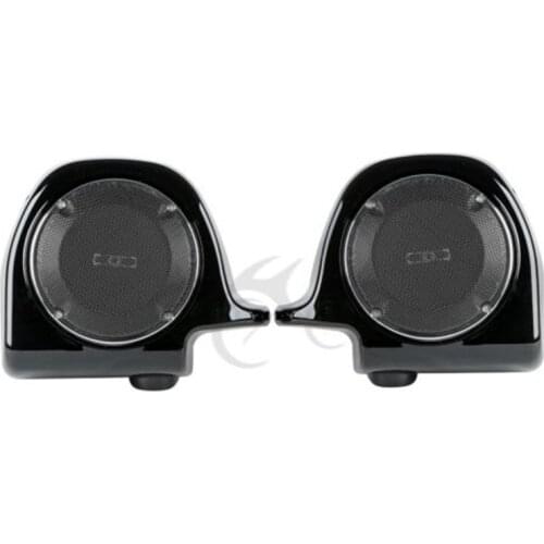 Motorcycle Lower Vented Fairing 6.5" Speakers Grill w/ Box Pods For Harley Touring Road King Electra Glide FLT FLHTCU 88-13