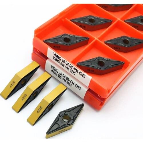New VNMG160408 PM 4225 Metal High Quality Carbide Insert CNC Turning Insert External Turning Tool VNMG160408 PM4225