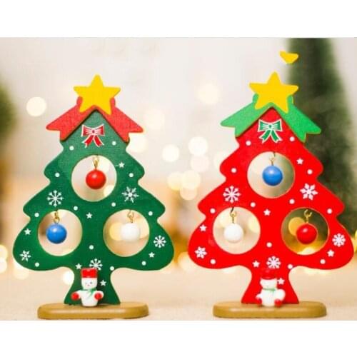 New Christmas decorations,DIY mini Christmas Ornament Wooden Christmas,Desktop decoration