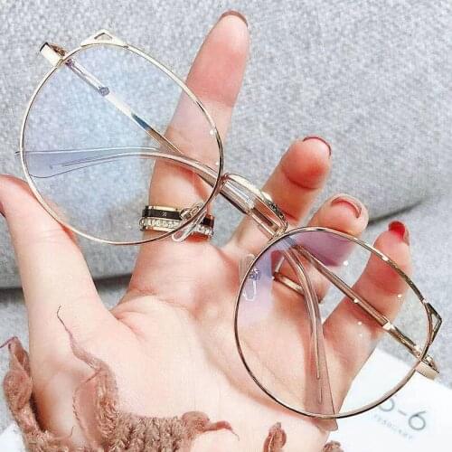 Cat Eye Glasses For Women Anti Blue Light Blocking Glasses oculos feminino Eyeglasses Flat Mirror Optical Eyewear Luxury Gafas