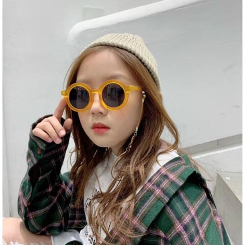 Factory Wholesale kinder zonnebril 2020 Boys&girls Cute Round sunglasses Vintage UV400 Fashion children summer glasses N247