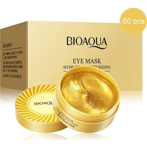 60pcs gold Collagen Eye Patch Face Care Acid Eye Mask Remove Dark Circle Anti-Puffiness Ageless Lifting Firming Skin Eye Care