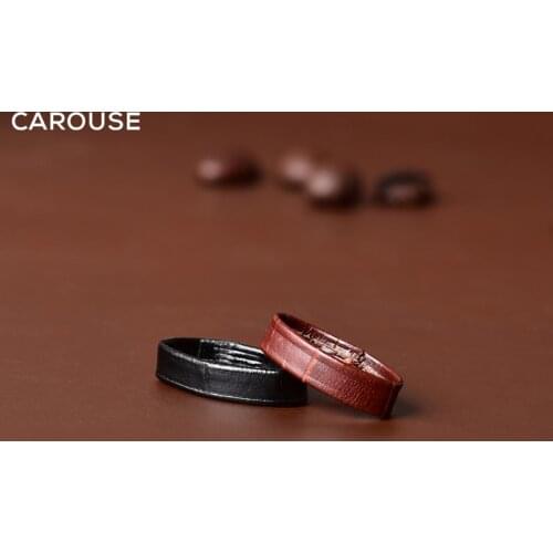 Carouse Watch Accessories Calf Genuine Leather Watch Band Strap Keeper Ring Hoop Loop Size 14mm 16mm 18mm 19mm 20mm 21mm 22mm