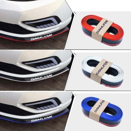 Car Front Bumper Protector Rubber Car Protector Side Front Bumper Guards Lip Mouldings Splitter Chin Body Auto Bumper Exterior