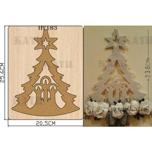 Christmas tree cutting dies 2019 new die cut &wooden dies Suitable for common die cutting machines on the market