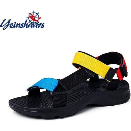 YEINSHAARS Men Sandals Vietnam Summer Breathable Walking Men Shoes Lightweight Gladiator Sandals For Men Water Footwear Big Size
