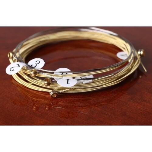Brass Wood Acoustic Guitar Strings Offers a Warm Bright and Well-Balanced Acoustic Tone for Strength and Pitch Stability
