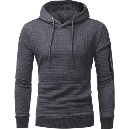 AutumnWinter Hoodies Men Spring New Jacquard Hooded Sweatshirts Outwear Casual Brand Clothing Quality Hip Hop Solid Mens Hoodie