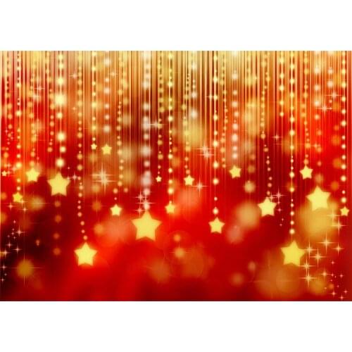 Xmas Photo Backdrops Christmas Tassel Stars Glitters Vinyl Photography Backgrounds for Studio Children Baby Home for Party