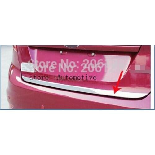 High quality stainless steel Rear Trunk Lid Cover Trim For 2013-2014 for ford Fiesta 5dr