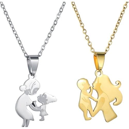 10 Styles Family Baby Pregnant Necklace Heart For Wife Mother Fathers Day Women Man Gift Love Gold Silver Color Jewelry