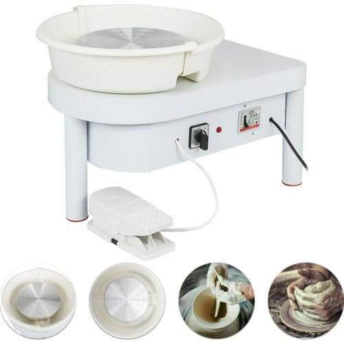 110V/220V Pottery Forming Machine 250W 25CM Electric Pottery Wheel with Foot Pedal For Ceramic Work Clay Art Craft