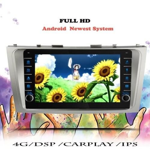 DSP Multimedia Player Car Radio Audio For Toyota Camry 2007 2008 2009 2010 2011 2012 Android 10 2din DVD Navigation GPS Cassette
