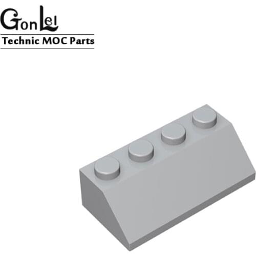 20Pcs/lot MOC Parts Slope 45 Degree 2 x 4 Bricks Parts Element 3037 MOC Building Blocks Bricks LOGO Enlighten DIY Toys Gifts