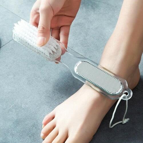 4 In 1 Foot Brush Scrubber Feet Massage Pedicure Tool Dead Remove Brushes Tool Exfoliating Care Shower Foot Skin Spa J4E8