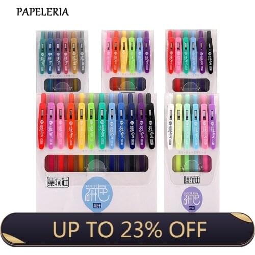 6/12Pcs/Set Cute DIY Painting Gel Pen Creative Colored Neutral Pens for Girl Boy School Supplies Korean Stationery