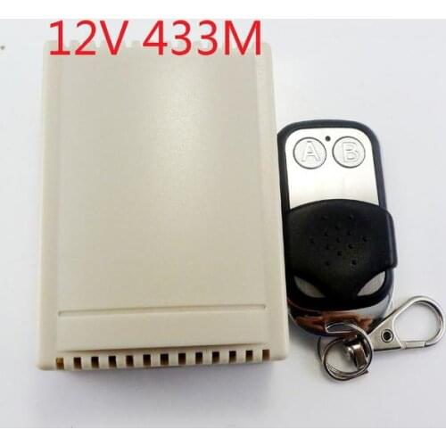 12V 433M wireless remote control switch RF relay with EV1527 metal shell remote control delay relay