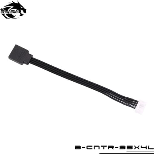 Bykski RGB 12V4Pin / ARGB 5V3Pin Adapter Cable Lighting AURA SYNC Motherboard Optical Line B-CNTR-95X4L/B-CNTR-95X3L