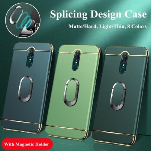 Plating Coque 3 in1 Cover Case For OPPO A5 A9 2020 Reno 2Z Z F9 Pro A3S A5S Case Realme C3 X50 C1 X 2 X2 Plastic Case Back Cover