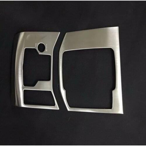 For Mazda CX-5 2017-2020 KF RHD Car Inner Gear Shift Panel Frame Cover Sticker Trim Gearbox Stainless Steel Decoration