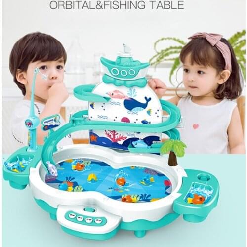 Electronic Toy Fishing Set With Magnetic Pond Lets Go Fishing Musical Fishing Game For Boys Girls Toddlers Party Favors