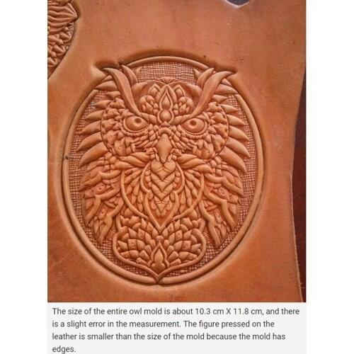 Owl pattern Hand-work unique design leather working tools carving punches stamp craft leather with leather carving tools