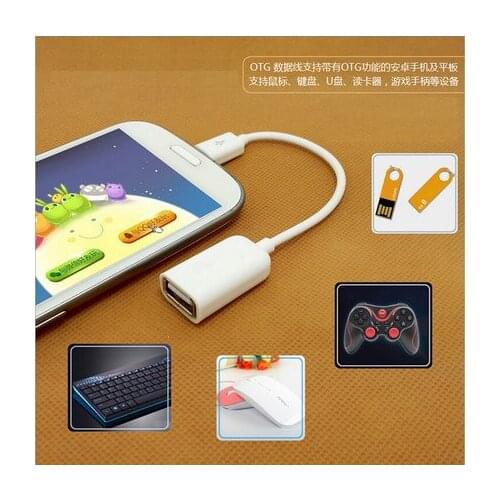 Hot 2pcs OTG Cable Adapter Micro USB to USB Adapter For Samsung HTC Android Phone Tablet PC used for U disk mouse keyboard