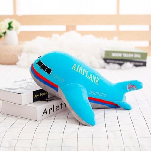 Nooer Hot Selling 40/50/60 CM Plush Stuffed Airplane Plane Toy Plush Aircraft Dolls Boy Children Birthday Gift Free Shipping