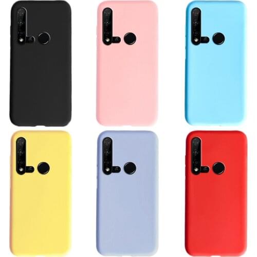 Matte Candy Case For Huawei P20 Lite 2019 Cases Soft Silicone Funda For Huawei P20 Lite 2019 Case On Huawei Nova 5i Cover Bumper
