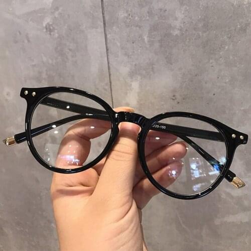 Fashionable Blue light Glasses Frame for Women Vintage Blue Light Computer Men Spectacle Round Optical Eyewear
