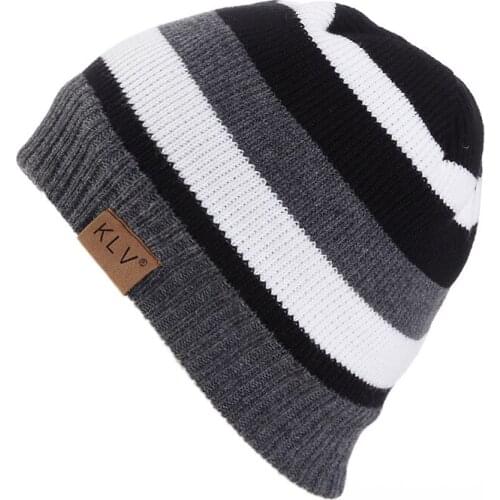 New arrival Outdoor Ski Sports striped Beanie Gorras Bonnet Beanies Knitted Winter Caps Skullies Winter Hats For Women