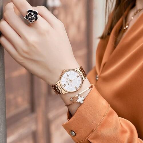 New Julius Auto Date Lady Womens Watch Japan Quartz Elegant Fashion Hours Stainless Steel Bracelet Girls Birthday Gift Box