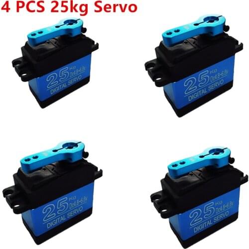 NEW DS3325MG 4 PCS update RC servo 25KG full metal gear digital servo baja servo Waterproof version for cars RC toys