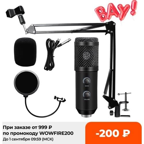 BM 800 Upgraded BM 900 USB Microphone For PC Microfone Condensador USB Karaoke Microphone With Stand Tripod &Pop Filter
