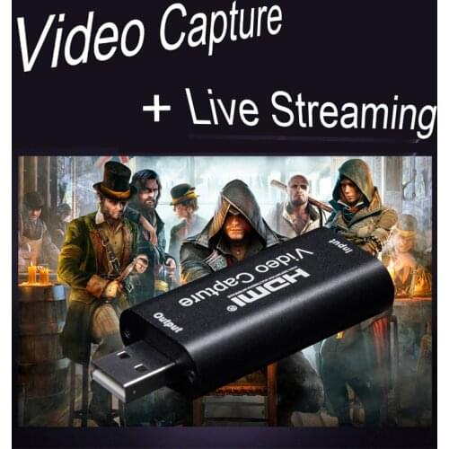 Mini 4K 30 INPUT 1080P 30 Capture USB 2.0 HD Video Capture Card HDMI Phone Computer Game Recording Box Live Streaming Broadcast